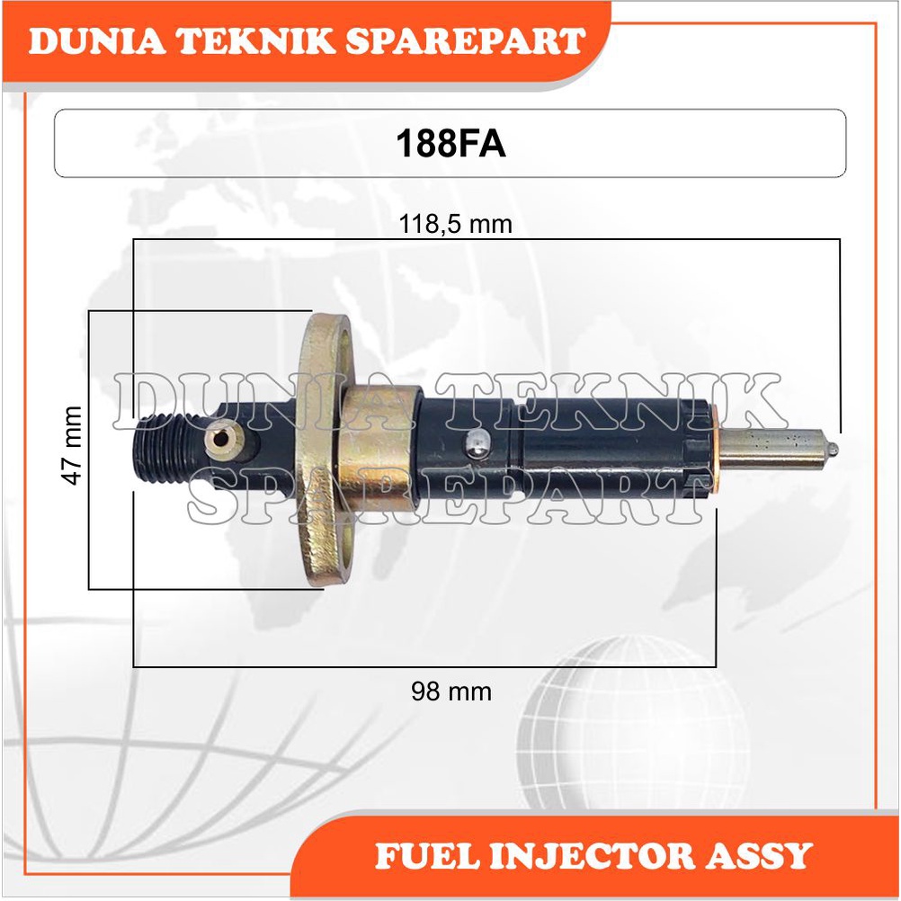 Jual 188FA FUEL INJECTOR ASSY DIESEL ENGINE & DIESEL GENSET | Shopee ...