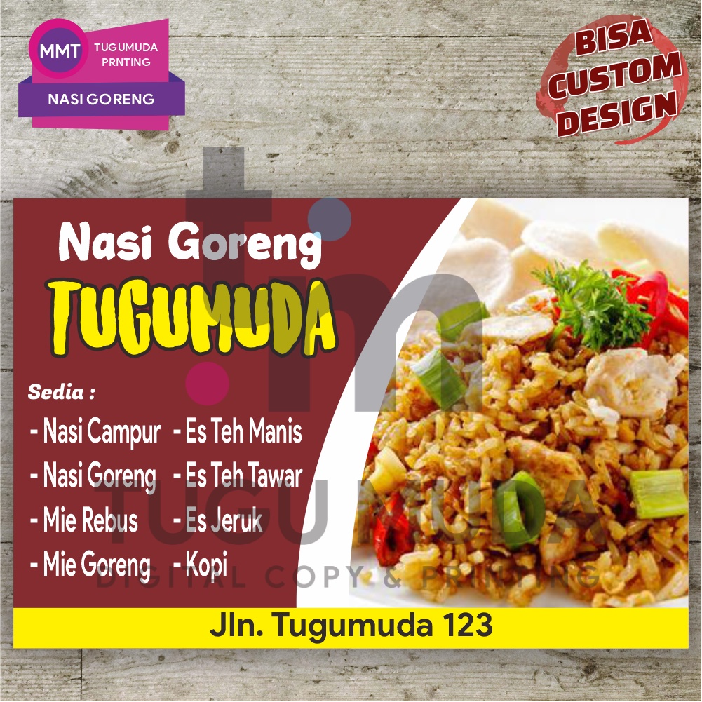 Jual Cetak Spandukbannermmt Jual Nasi Campur Nasgor Babat Paru Goreng