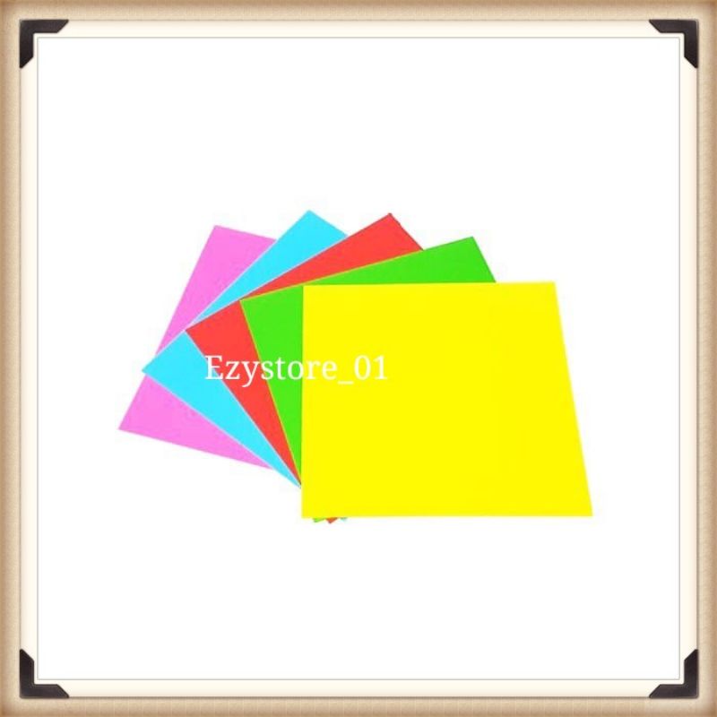 Jual Kertas Lipat Origami Paper Prime Warna Fluorescent Sisi X