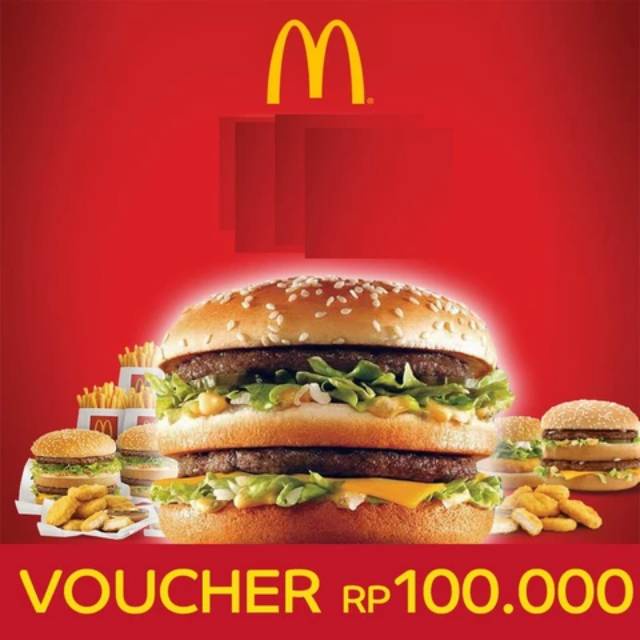 Jual E-Voucher McDonald's Rp 100.000 | Shopee Indonesia