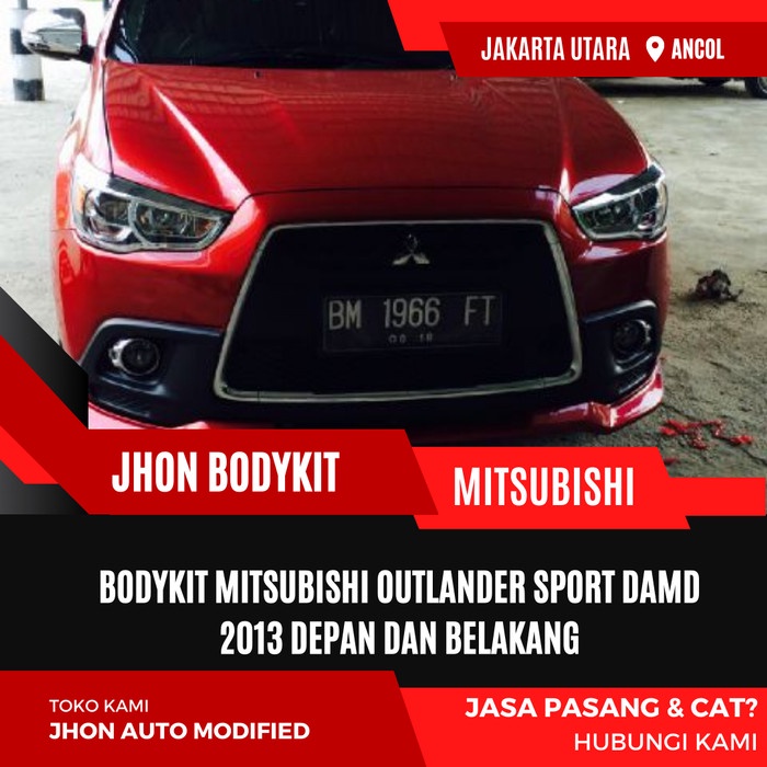 Jual BODYKIT MITSUBISHI OUTLANDER SPORT DAMD 2013 DEPAN DAN BELAKANG ...