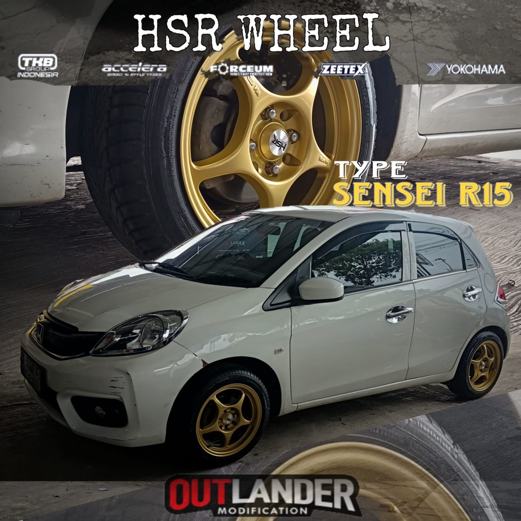 Jual Paket Velg Enkei R15 + Ban Mobil Honda Brio Ring 15 Hsr Sensei ...