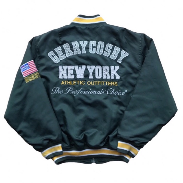ジャケット・アウター vintage GERRY COSBY suede jacket n 90s GERRY COSBY New York Iconic Streetwear Baseball Jacket