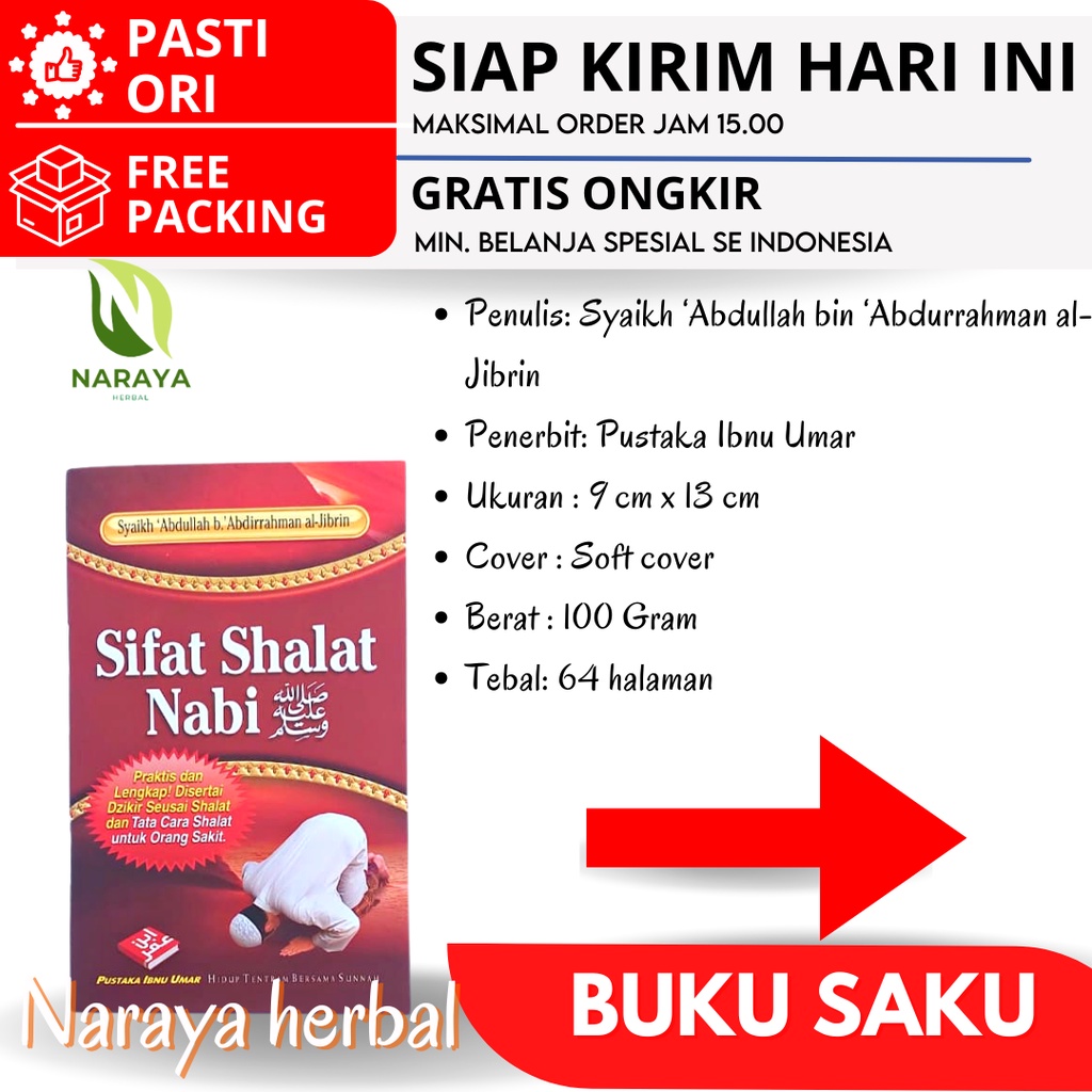 Jual Buku Saku Sifat Shalat Nabi Original Salat Nabi - Sifat Sholat ...