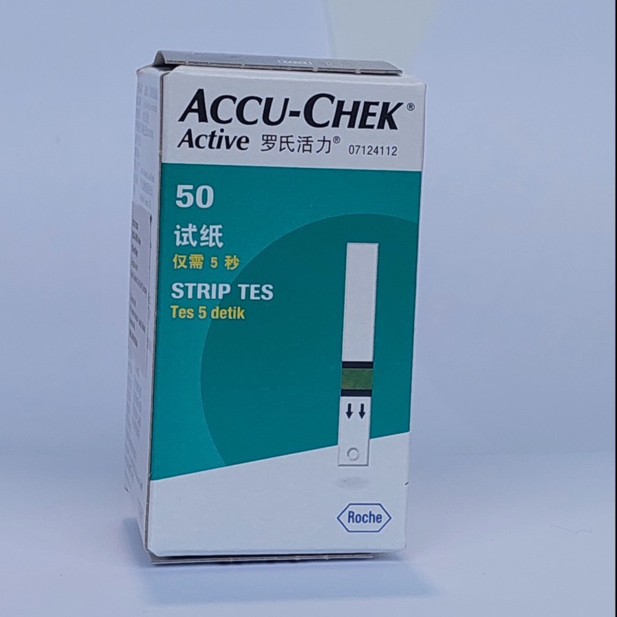 Jual Accu Chek Active Strip / Test Strip Accu Check isi 50 Strip ED. 05 ...