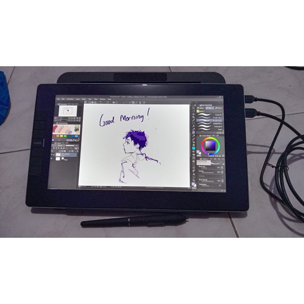 Jual VEIKK VK1200 Drawing tablet/Graphic monitor/Pen display digital