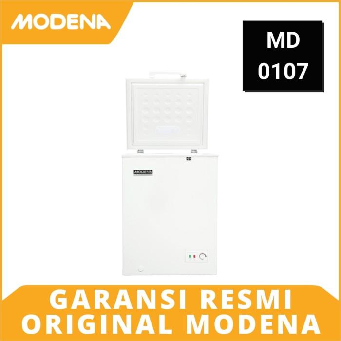 Jual CHEST FREEZER BOX MODENA MD 0107 KAPASITAS 105 LITER | Shopee ...