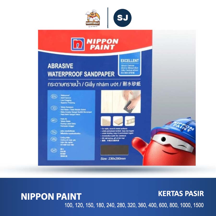 Jual Kertas Pasir Nippon Paint Abrasive Waterproof Sandpaper 100