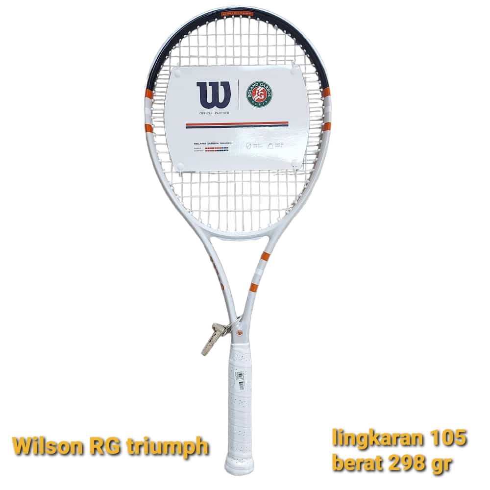 Wilson Tennisschläger Roland Garros Triumph 105in/298g/Freizeit 2025 beige/navyblau