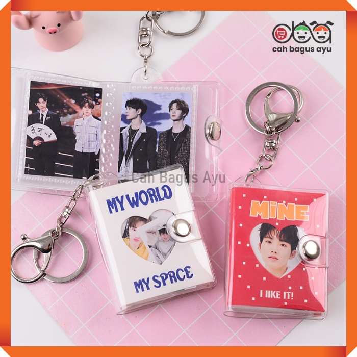 Jual Foto Gantungan Kunci Portable Bahan PVC Mini Album Keychain 2 ...