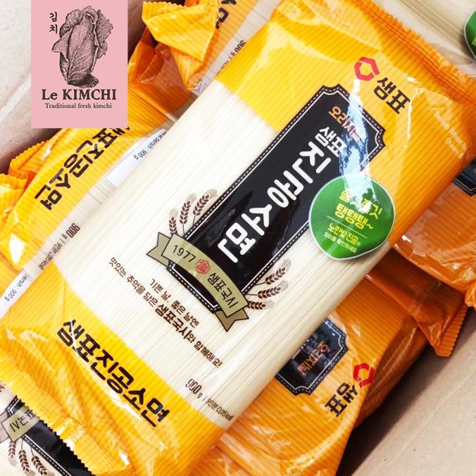 Jual Sempio Wheat Noodle Chewy & Thin 900 g Bibim Guksu Korean Noodle