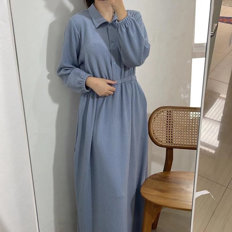 Gamis Anne Knit Codoray Premium tampilan full body