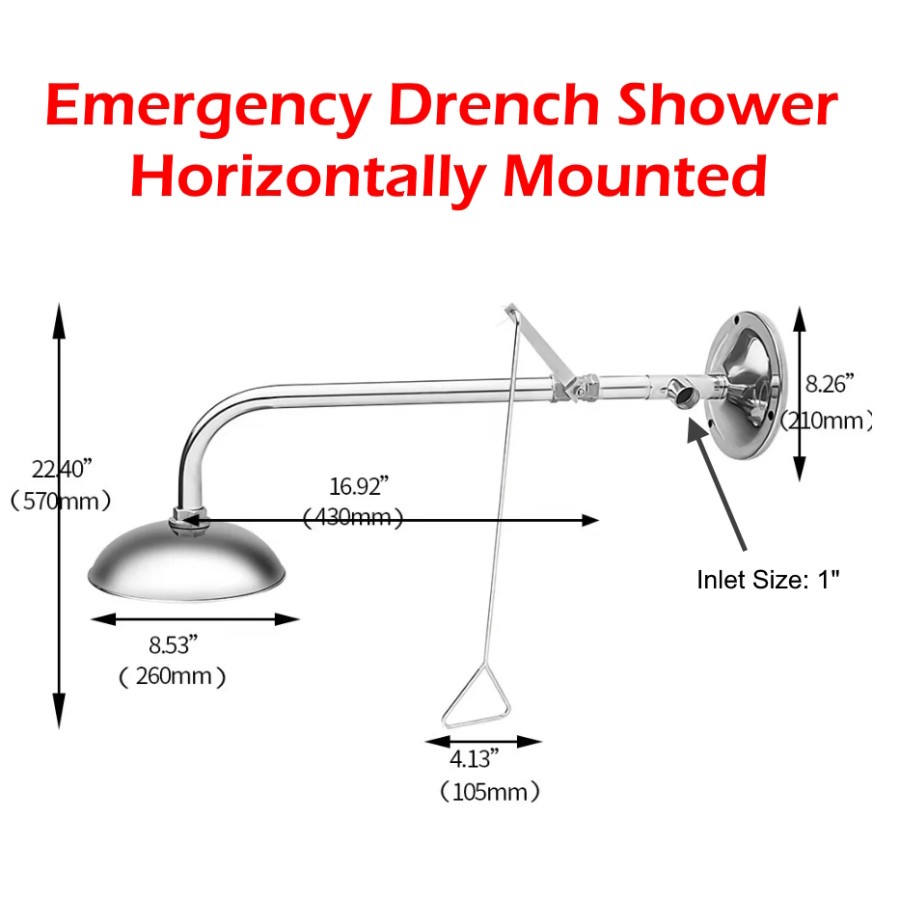 Jual Emergency Drench Shower Horizontally Mounted Shopee Indonesia