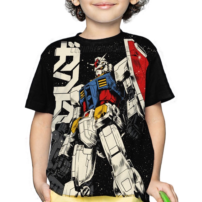 Jual Baju Anak Gundam Kaos Anime Laki Laki Gambar Robot 10385 3D