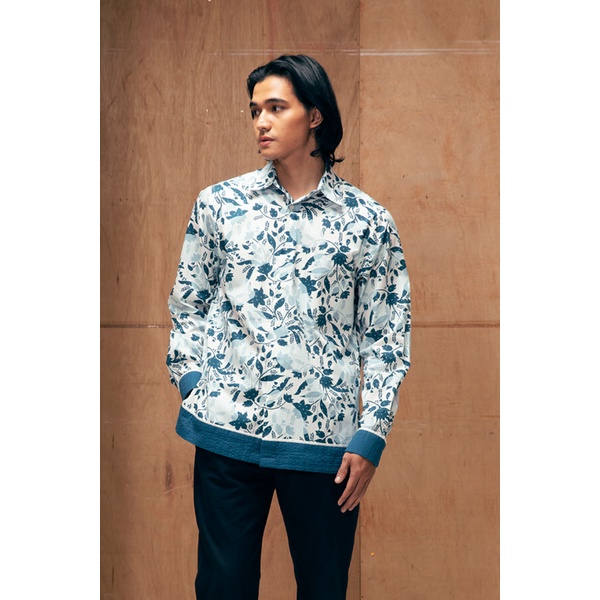 Jual bateeq - Kemeja batik Lengan Panjang Pria putih KAMALA | Shopee ...