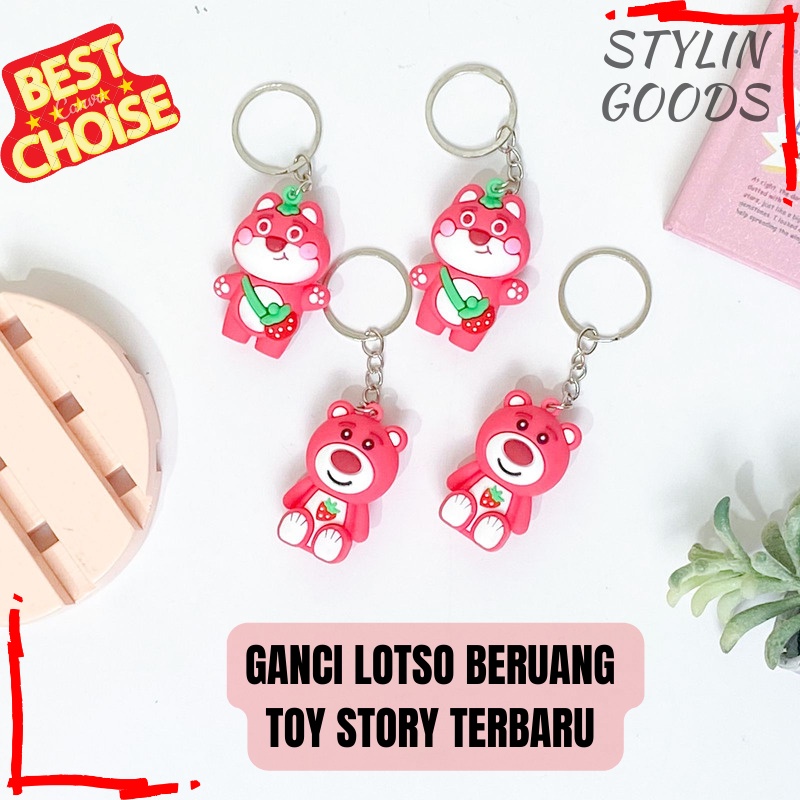 Jual STYLIN GOODS GANTUNGAN KUNCI BENTUK LOTSO BERUANG TOY STORY KEY ...