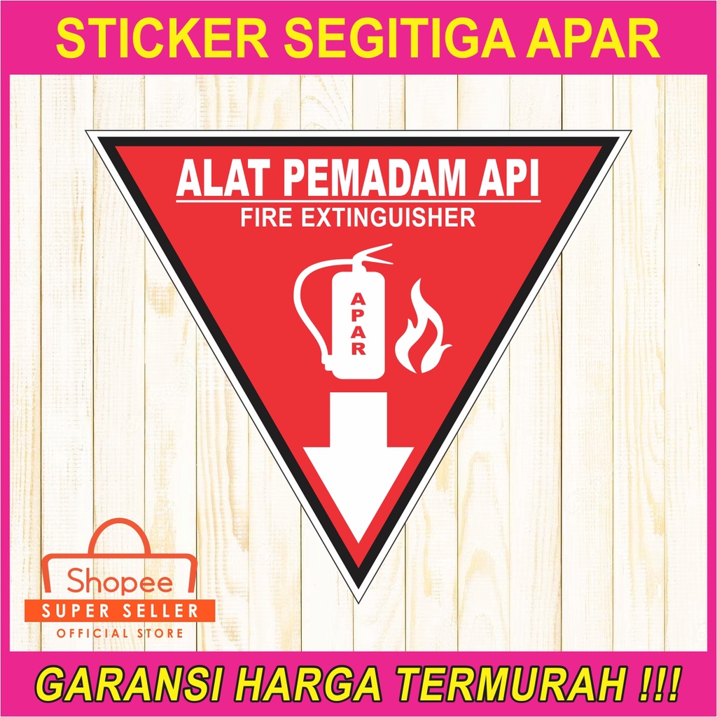 Jual Sticker Sign K Segi Tiga Petunjuk Apar Fire Extinguisher Shopee