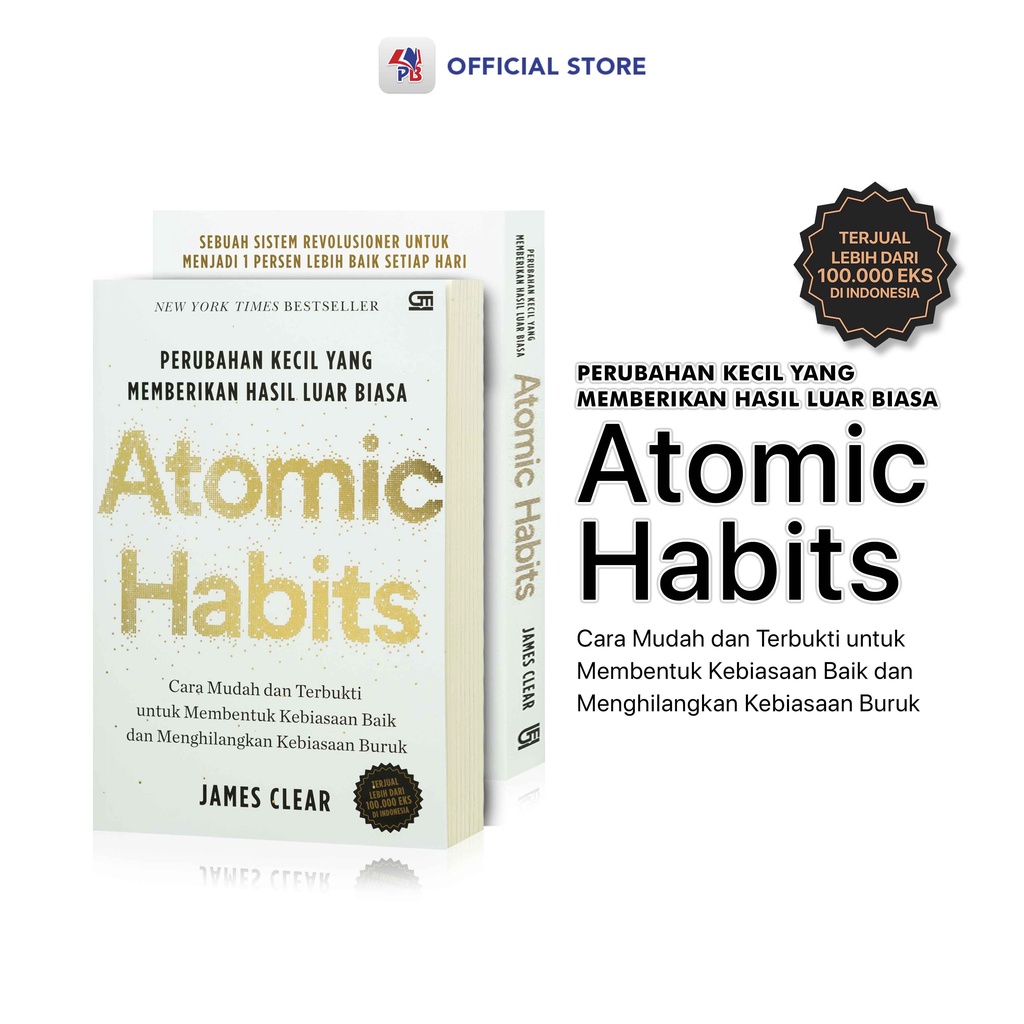 Jual Buku Atomic Habits - Perubahan Kecil Yang Memberikan Hasil Luar ...