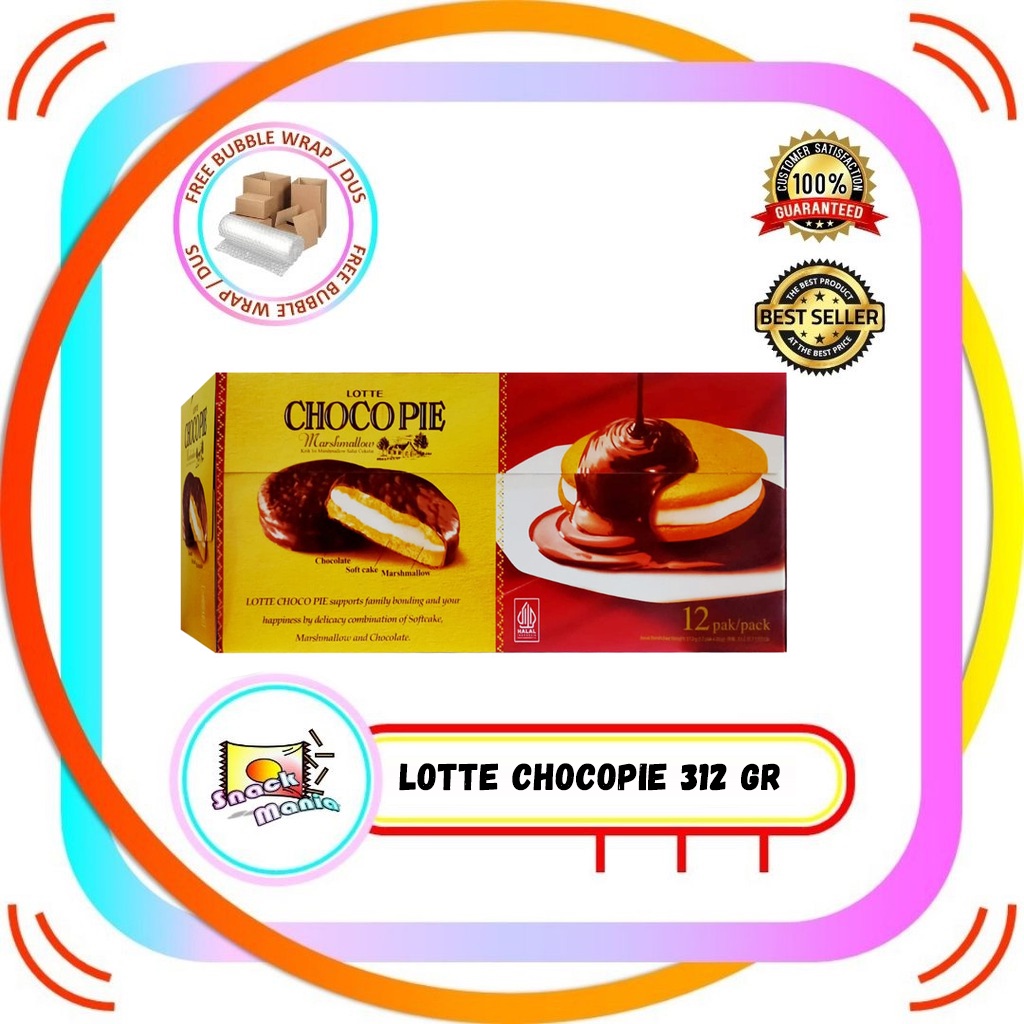 Jual Lotte Choco Pie Marshmallow Chocolate 312 gr ChocoPie BOX 26 gr 12