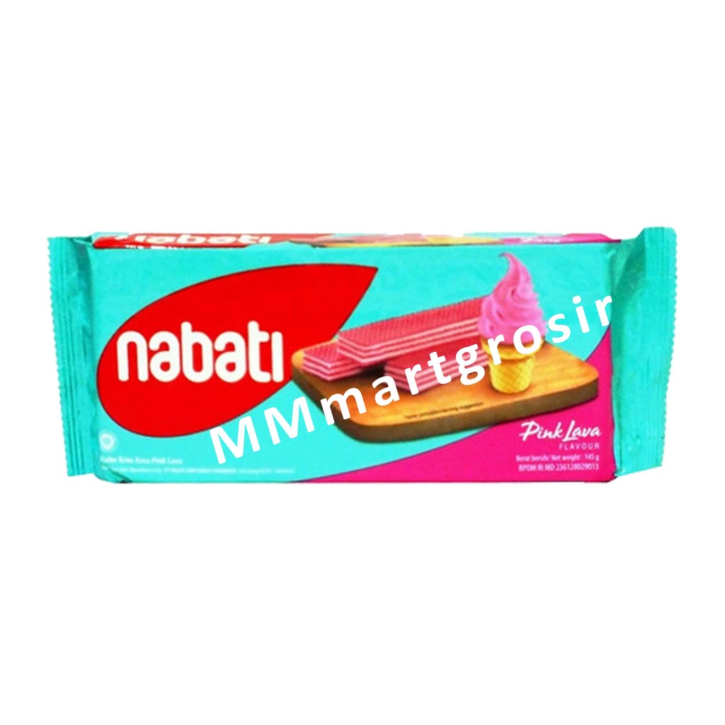Jual Nabat Wafer / Wafer Cream Lapis / Wafer Rasa Pink Larva / 100gr ...