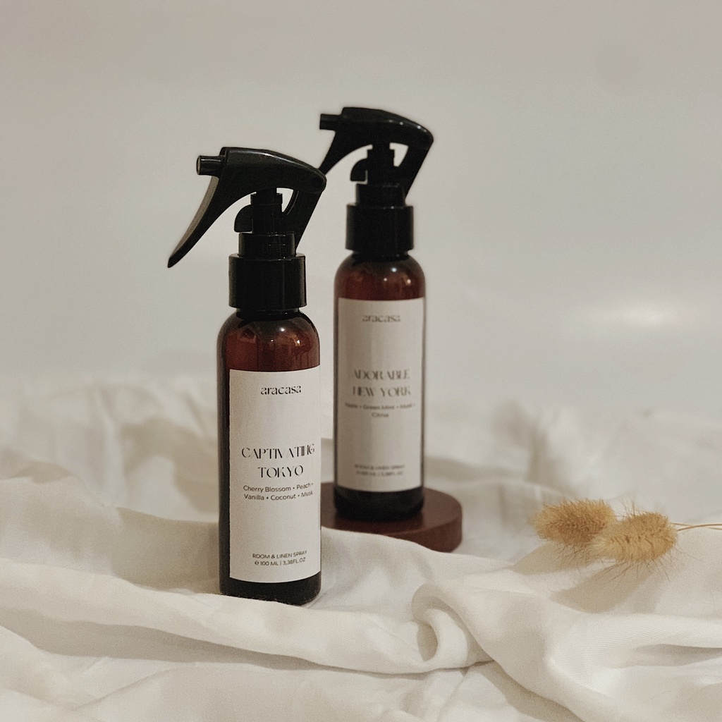 Jual Linen Spray 100ml Antibacterial Room Pewangi Ruangan Bed & Linen