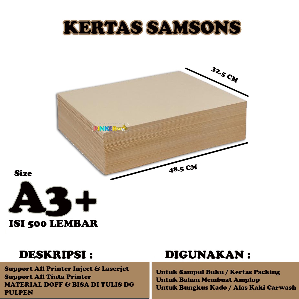 Jual Kertas Coklat A Plus Samson Isi Lembar Kertas Samson A Plus Shopee Indonesia