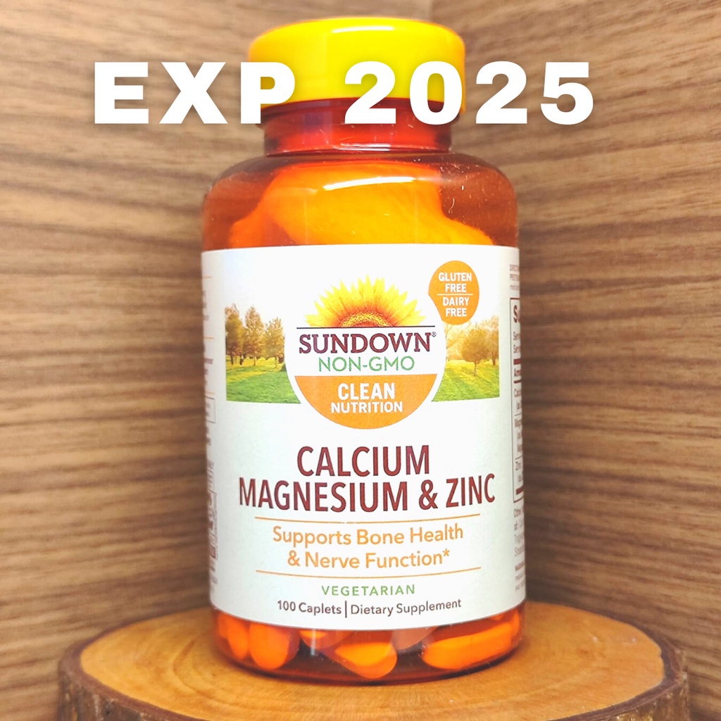Jual Sundown Naturals Calcium Magnesium & Zinc 100 Caplets Shopee