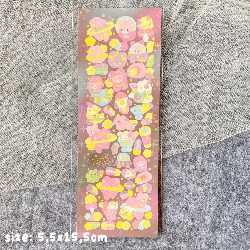Jual Cute Glitter Sticker Hologram | Sticker Hologram | Sticker Glitter ...
