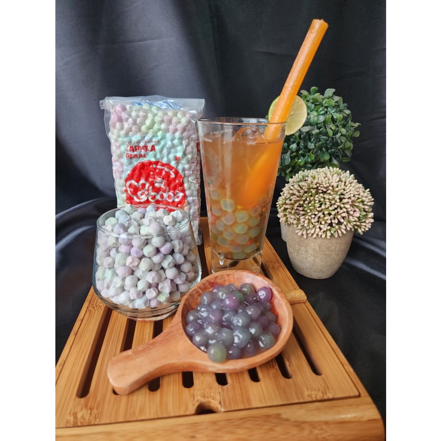 Jual MiBOBA Tapioka Pearl Chewy Boba Unicorn Tapioka Bobba Topping