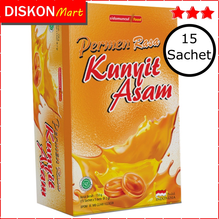 Jual PERMEN KUNYIT ASAM SIDOMUNCUL KUNYIT ASEM SIDO MUNCUL 1 BOX ISI 15 ...