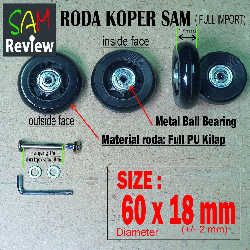 Jual Roda Koper Pengganti 60mm Mr Speed PolyUrethane Wheel Full Import ...