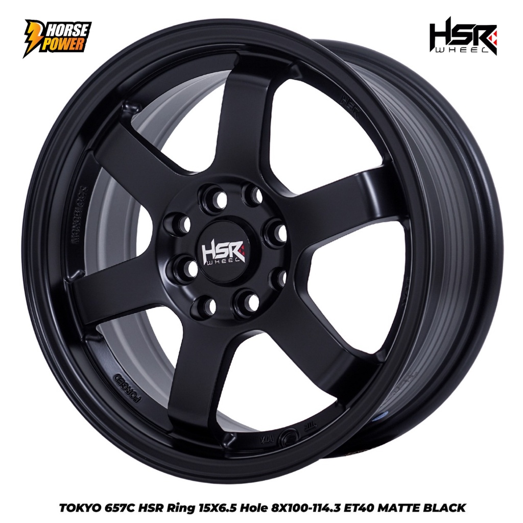 Jual Paket Tukar-tambah Suzuki Splash -> Hsr Wheel R15 Black + Ban ...
