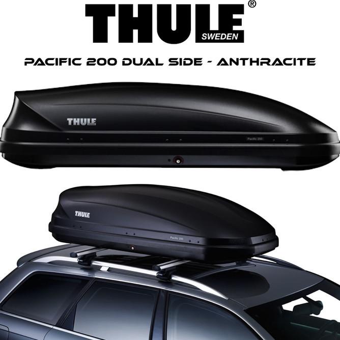 Jual Roof Box Thule Pacific 200 Athracite Black Volume 410L Original Swedia