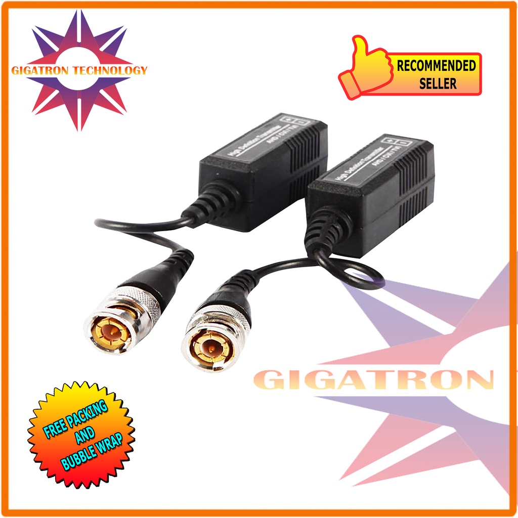 Jual Video Balun 1 Channel 2MP Compatibel Camera AHD TVI CVI Analog ...