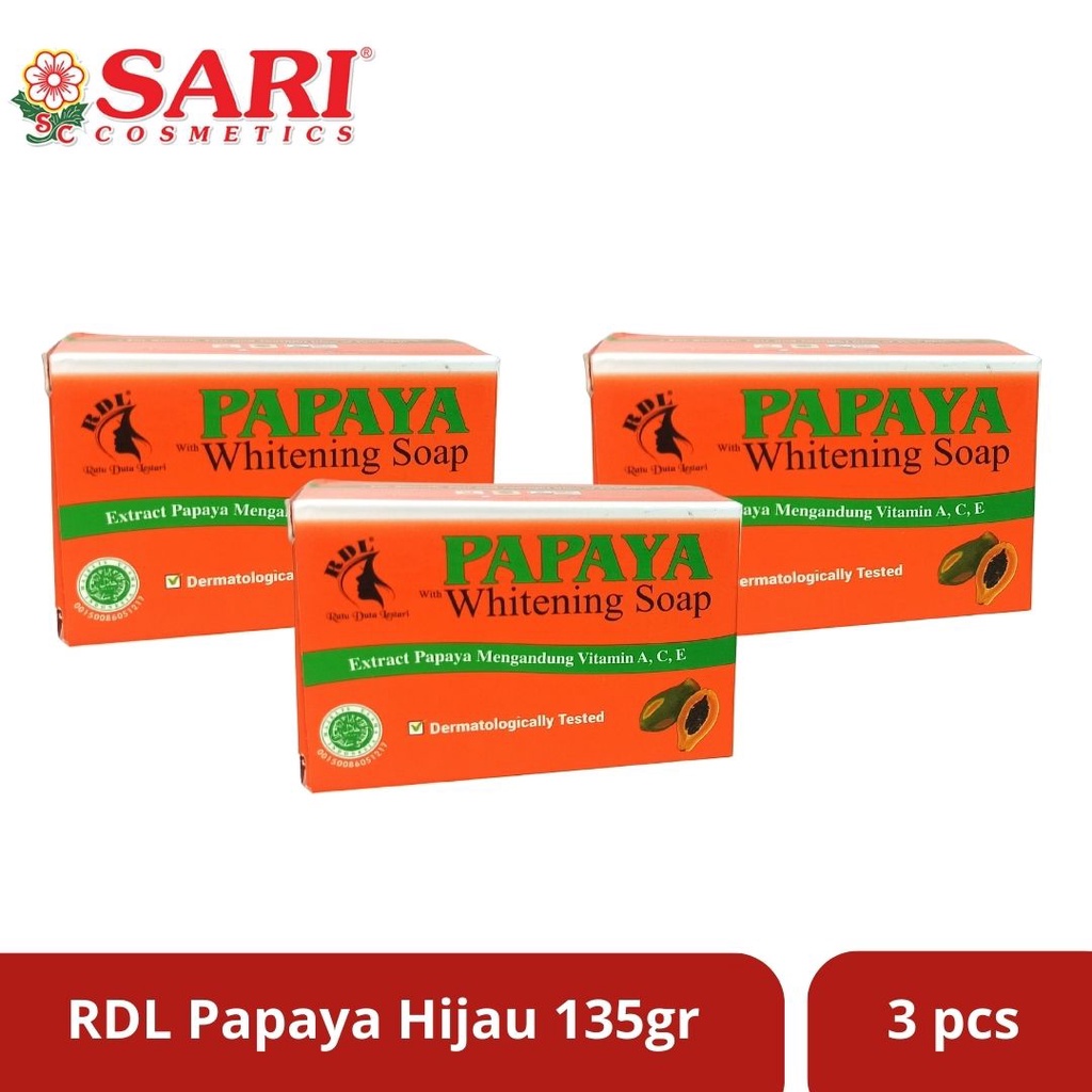 Jual Sari Cosmetics - Bundling Sabun Papaya RDL Original whitening RDL ...