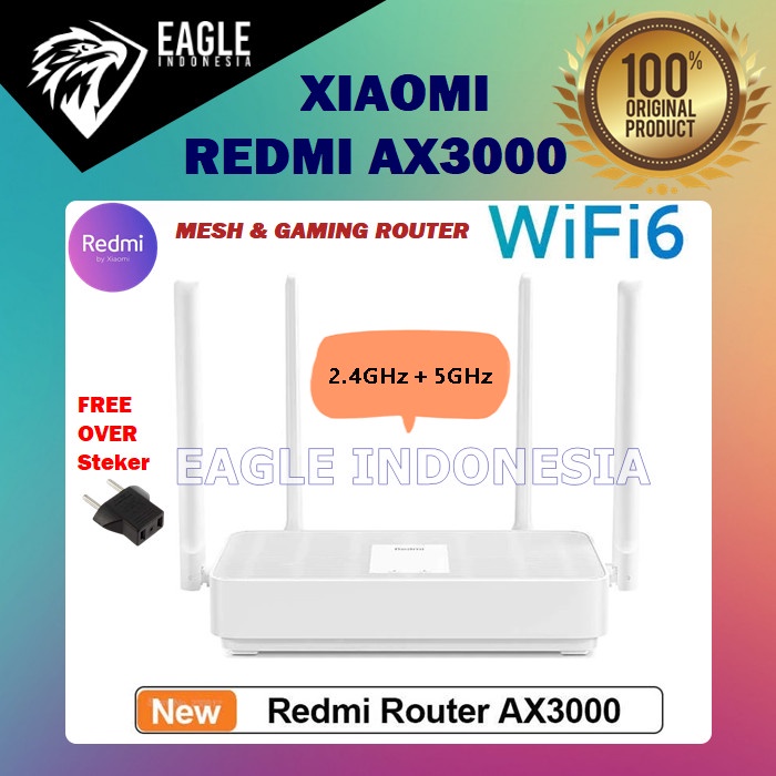 Jual Xiaomi REDMI AX3000 GAMING Wifi 6 Router Mesh Gigabit Dual Band ...