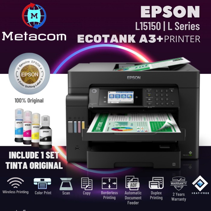 Jual Printer Epson Ecotank L15150 A3 Wi Fi Duplex All In One Ink Tank