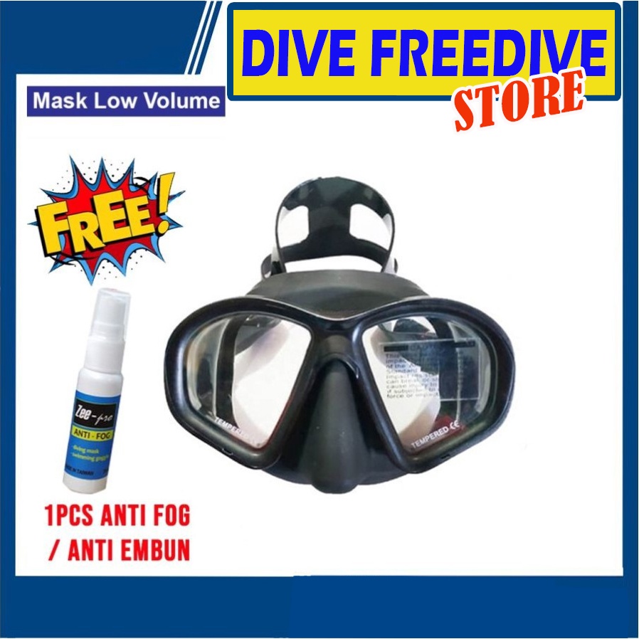 Jual Kacamata Snorkeling Freediving Spearfishing Masker Diving Mask Low