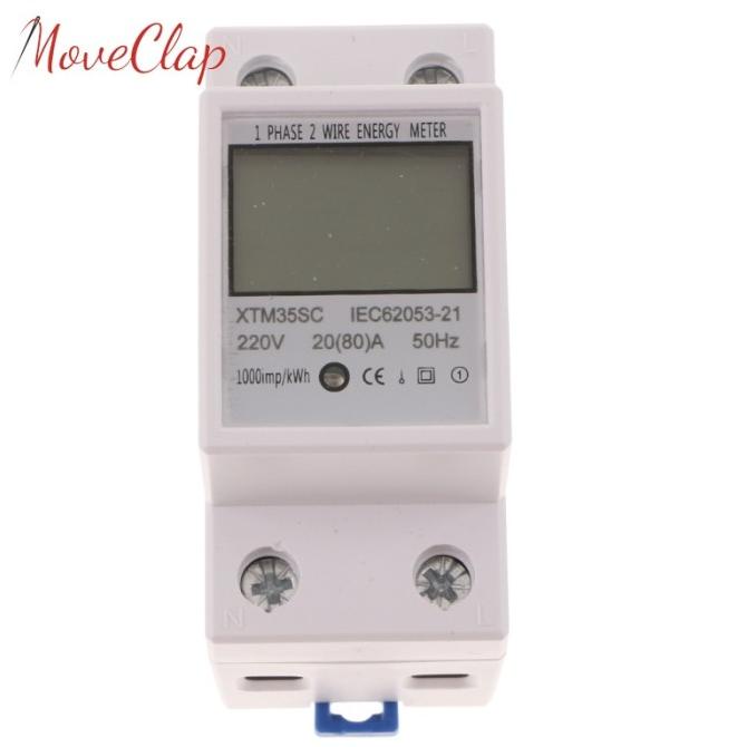 Jual Single Phase Din Rail Type Kilowatt Hour Kwh Meter 220v Shopee Indonesia 4406