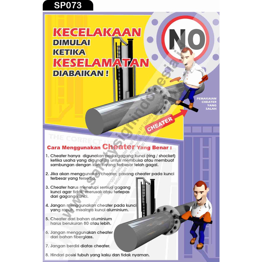Jual SP073 Poster K3 Safety A1 Pigura - Kecelakaan Dimulai Ketika ...