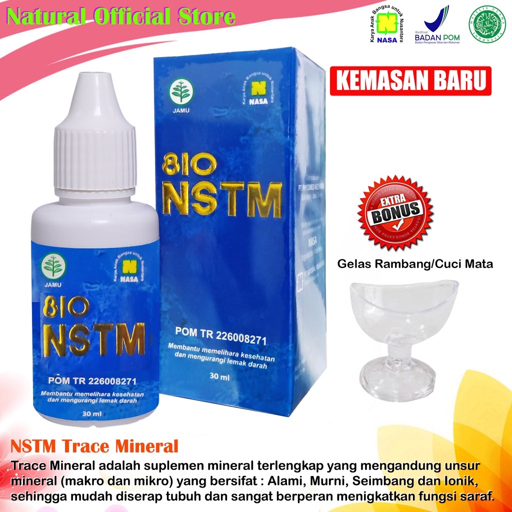 Jual NSTM BOOSTER KESEHATAN NASA SUPER TRACE MINERAL ORIGINAL | Shopee ...