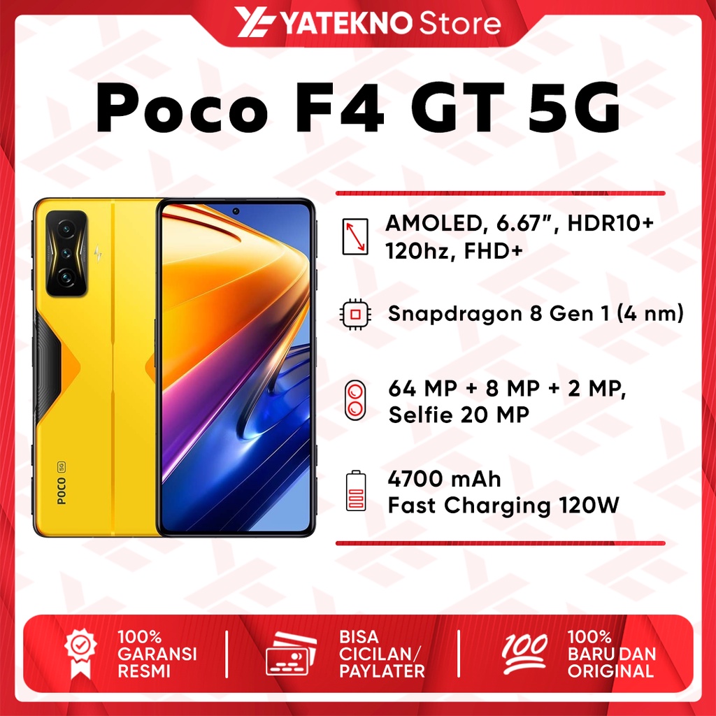 Jual (ORIGINAL) Xiaomi Poco F4 GT 5G 12/256GB GARANSI RESMI ~ NEW ...