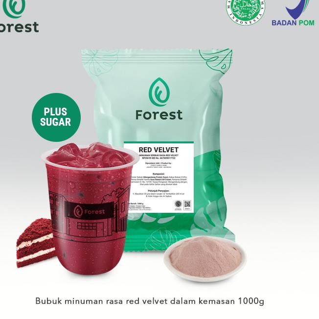 Jual Free Ongkir Bubuk Minuman RED VELVET Powder 1000g PLUS GULA ...