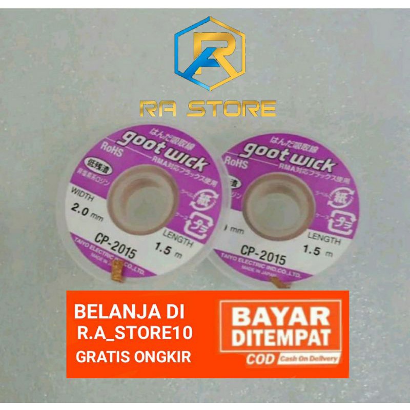 Jual Goot wick 2.0mm Ori 100 Solder Wick Timah Gulung Gootwick ...