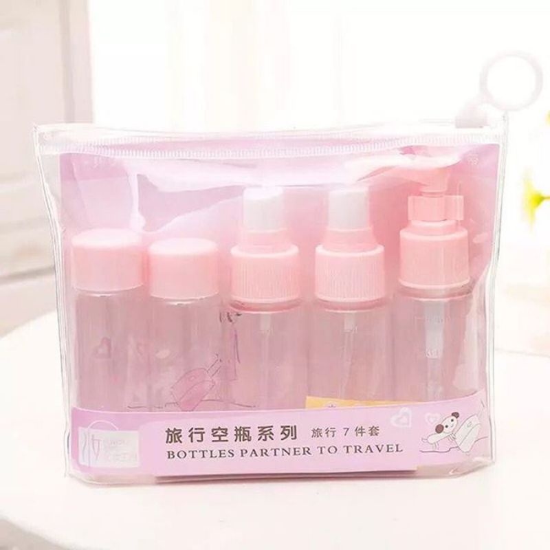 Jual botol set travel botol lotion cream botol handbody shampo kotak ...