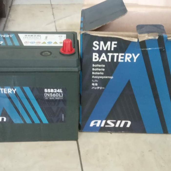 Jual Aki Mobil Aisin Japan Impor MF Kering NS60L | Shopee Indonesia