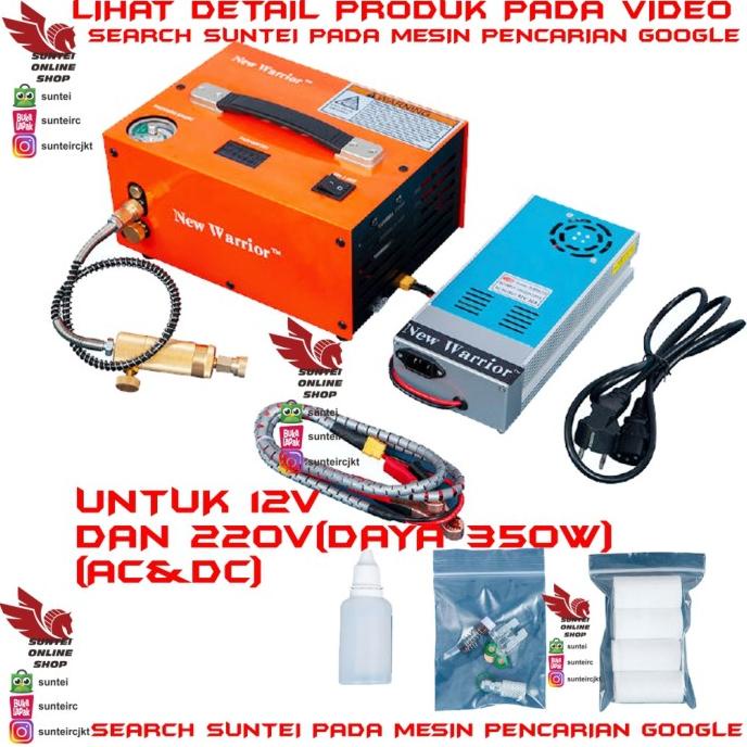 Jual Kompresor Pcp New Warrior / Compressor Pcp Portable New Warrior Ac ...