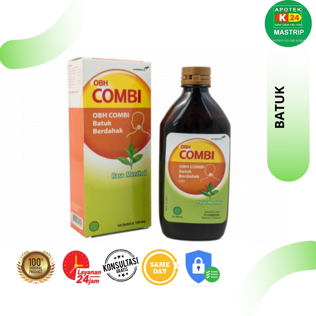 Jual OBH Combi Batuk Berdahak Sirup Batuk Berdahak 6 Tahun Dewasa Menthol 100ml Shopee