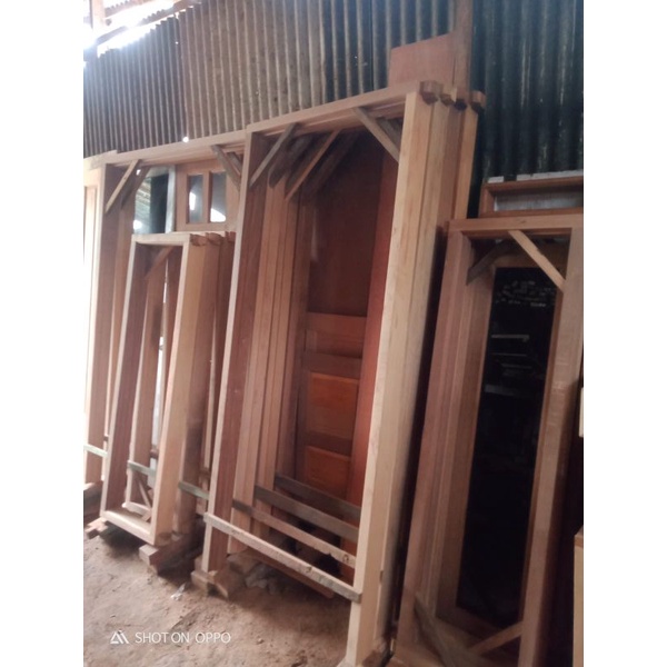 Jual Kusen Pintu Kayu Meranti Shopee Indonesia