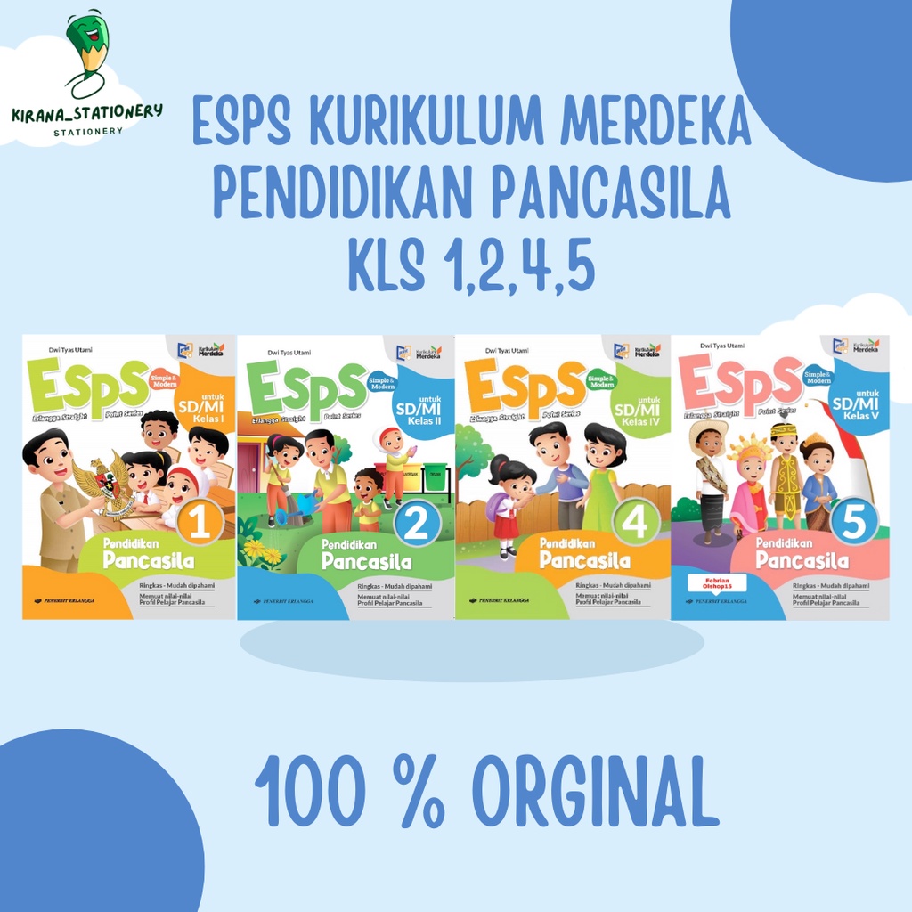 Jual BUKU ESPS PENDIDIKAN PANCASILA KELAS 1 KELAS 2 KELAS 4 KELAS 5 ...